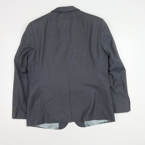 Ted Baker Men's Grey Blazer, 42S, Classic Formal Style