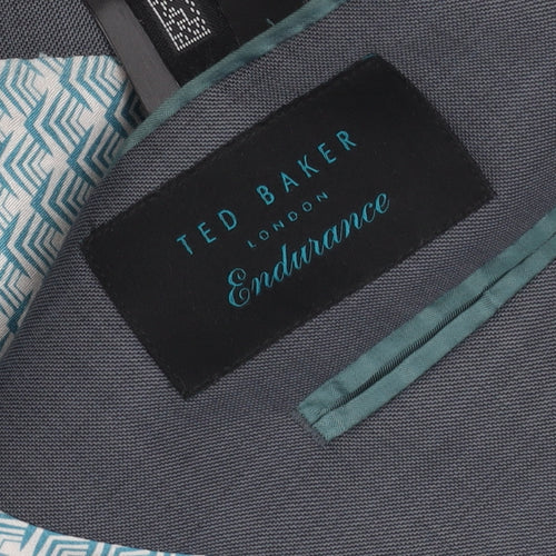 Ted Baker Men's Grey Blazer, 42S, Classic Formal Style