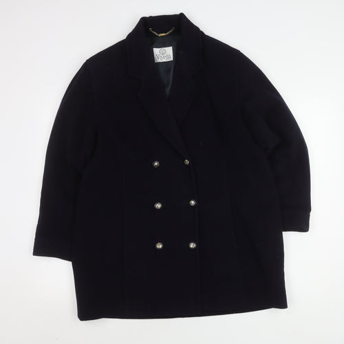 Viyella Women's Black Wool Blend Petite Coat