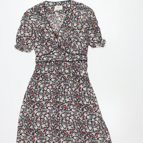 Hush Women's Multicoloured Floral A-Line Dress Size 8