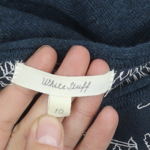 White Stuff Women's Blue Jumper, Size 10