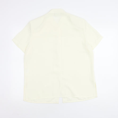 Eastex Women's Ivory Button-Up Shirt, Size 14 - Classic & Casual
