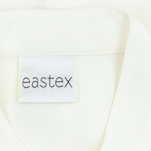 Eastex Women's Ivory Button-Up Shirt, Size 14 - Classic & Casual