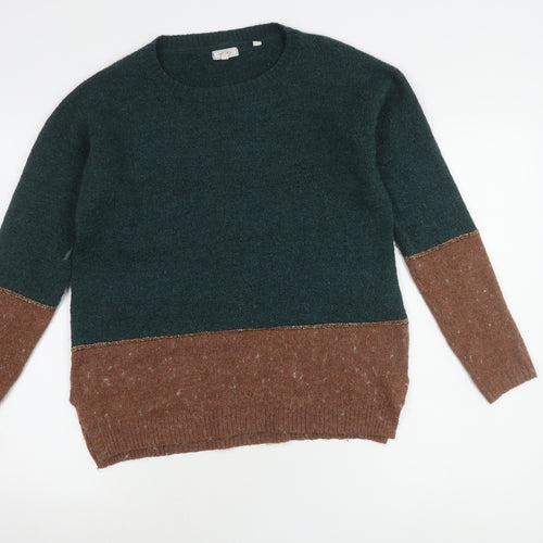Fat Face Women's Brown Green Pullover, UK 8