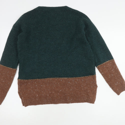 Fat Face Women's Brown Green Pullover, UK 8