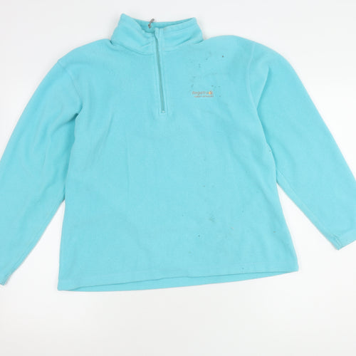 Regatta Women's Blue Fleece Sweatshirt Size 12