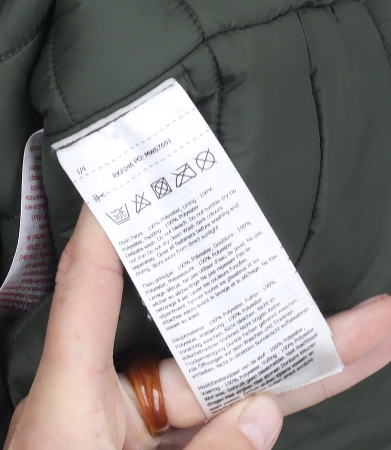 Regatta Boys' Green Parka Coat, Hooded, Size 11-12 Years