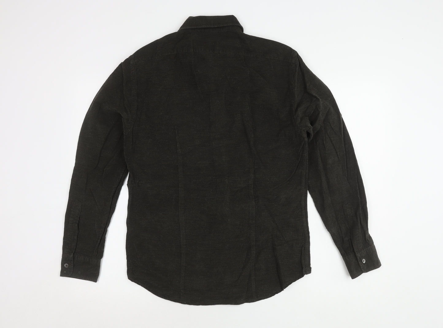 Jigsaw Men's Black Button-Up Shirt, Size S, Long Sleeve