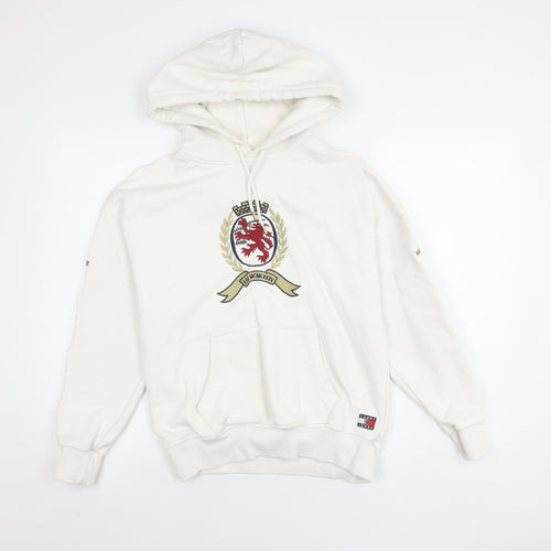 Tommy Jeans Unisex Adults White Pullover Hoodie S