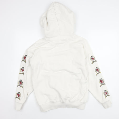 Tommy Jeans Unisex Adults White Pullover Hoodie S