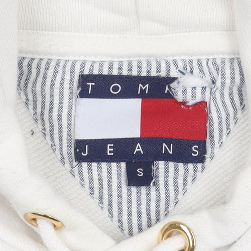 Tommy Jeans Unisex Adults White Pullover Hoodie S