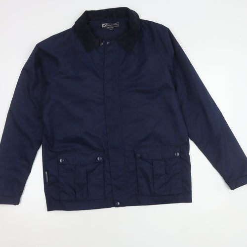 Mountain Essentials Men's Blue Jacket - S, Mid-Length, Outdoor