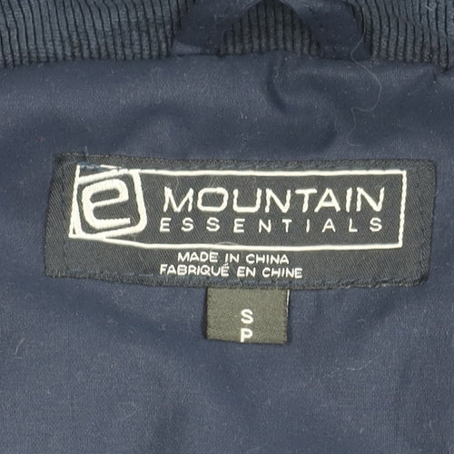 Mountain Essentials Men's Blue Jacket - S, Mid-Length, Outdoor
