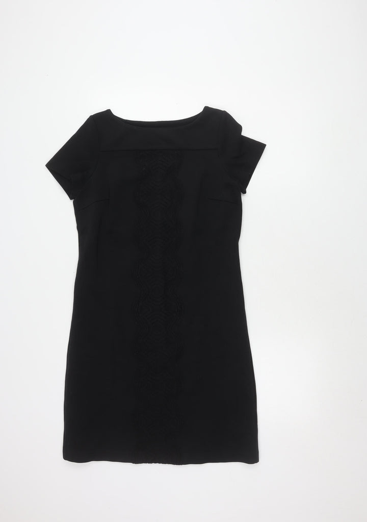 Boden Women's Black Short Sleeve Sheath Dress