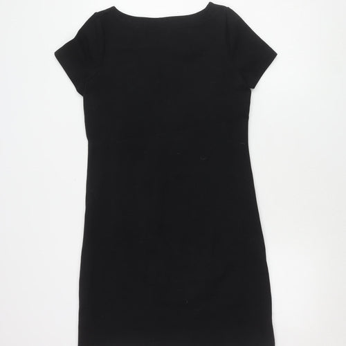 Boden Women's Black Short Sleeve Sheath Dress