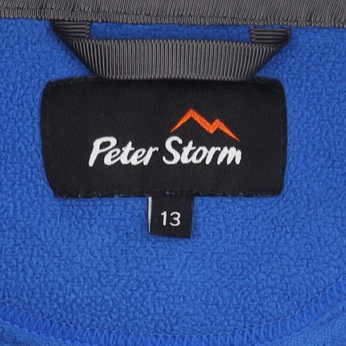 Peter Storm Boys Blue Fleece Sweatshirt Size 13-14