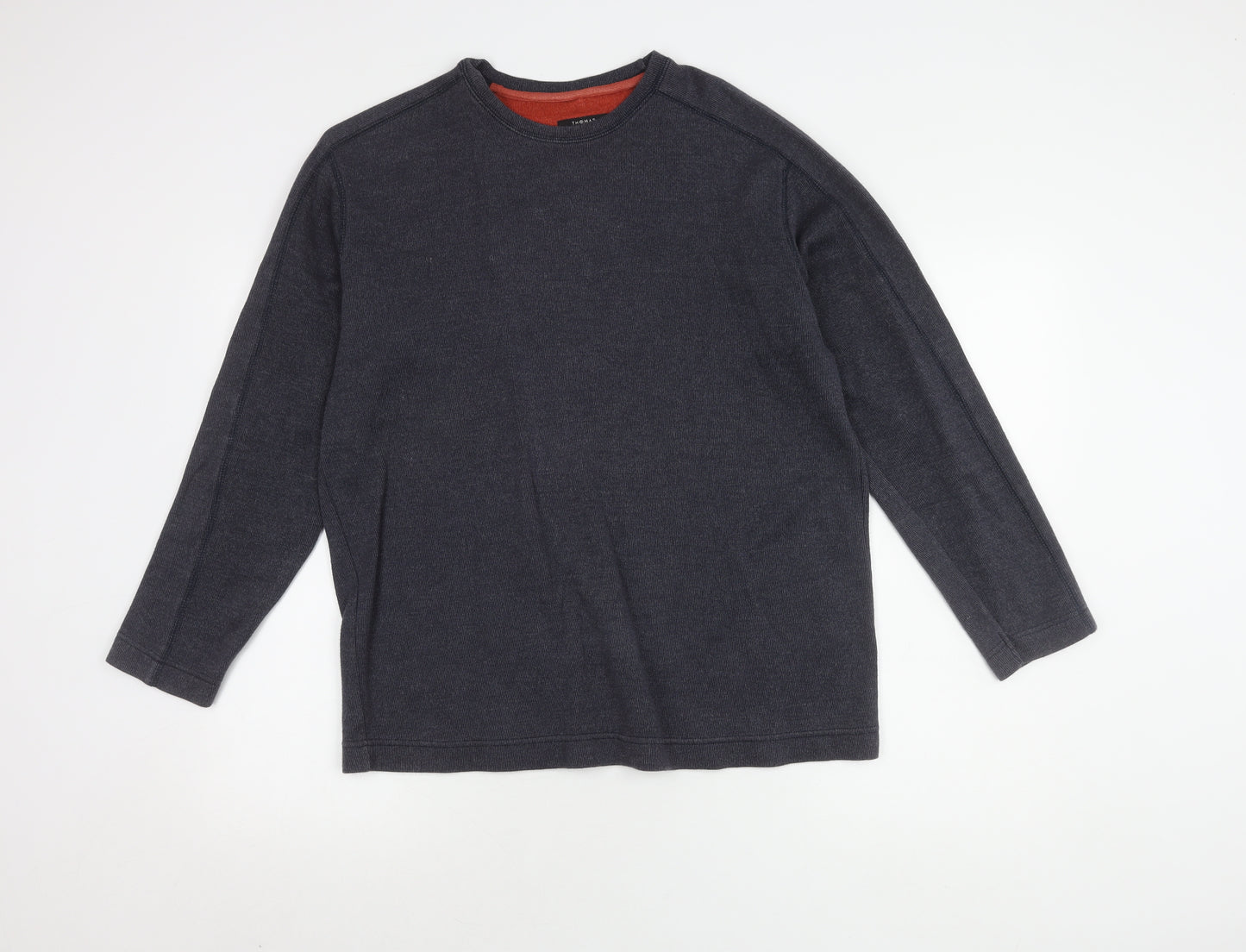 Thomas Nash Men's Grey Pullover Jumper, Size S