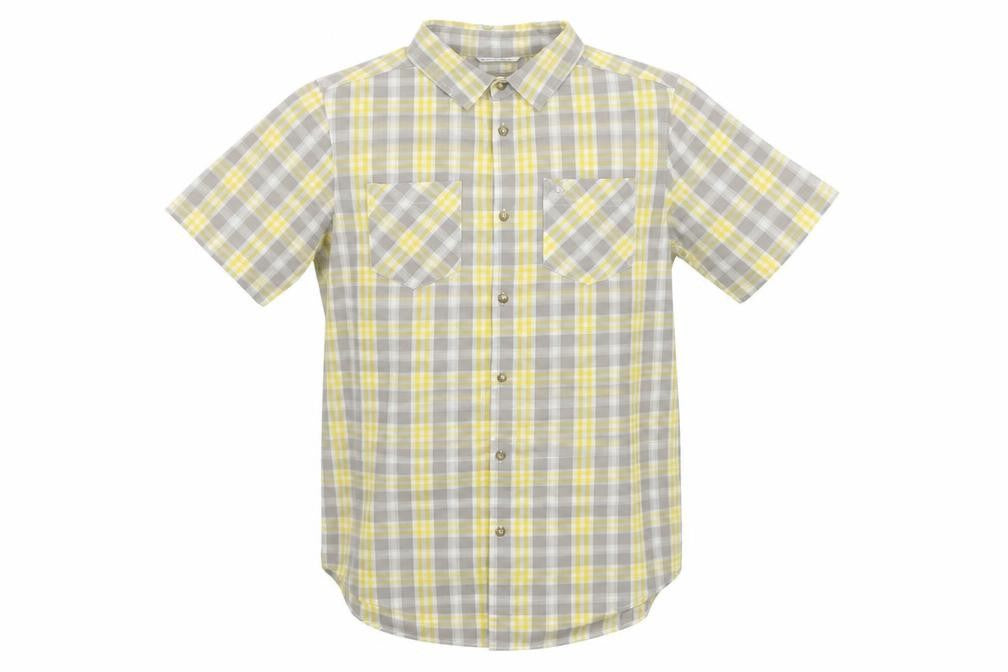 Front view of Craghoppers Men's Multicoloured Plaid Short Sleeve Shirt