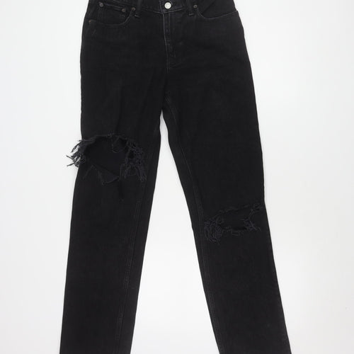 Abercrombie & Fitch Black Straight Low Rise Jeans Size 2