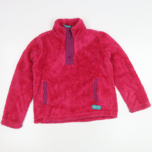 Gelert Girls Pink Fleece Pullover Sweatshirt, Size 11-12 Years