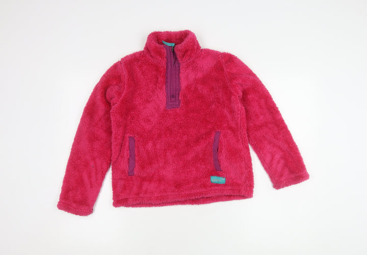 Gelert Girls Pink Fleece Pullover Sweatshirt, Size 11-12 Years