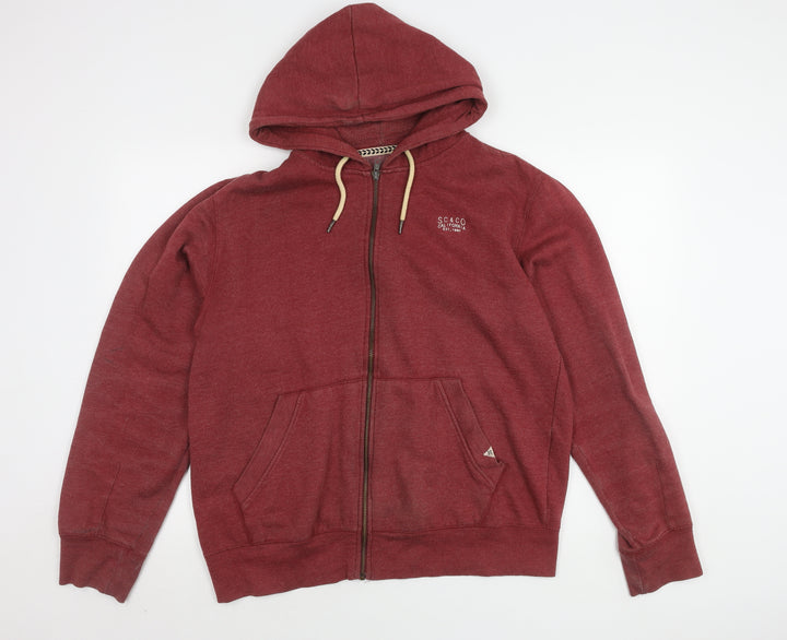 SoulCal & Co Men's Red Hooded Jacket XL Casual