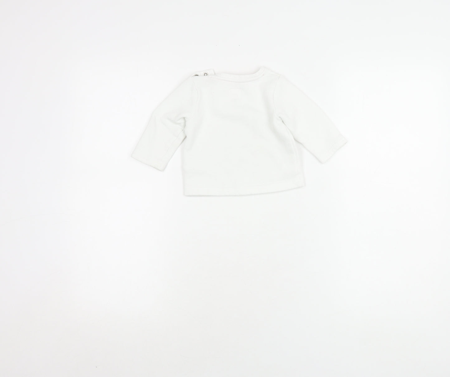 Mantaray Unisex Baby Jumper 3-6 Months White Cotton Pullover