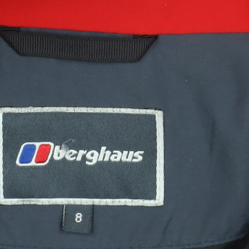 Berghaus Women's Red Waterproof Anorak Jacket Size 8