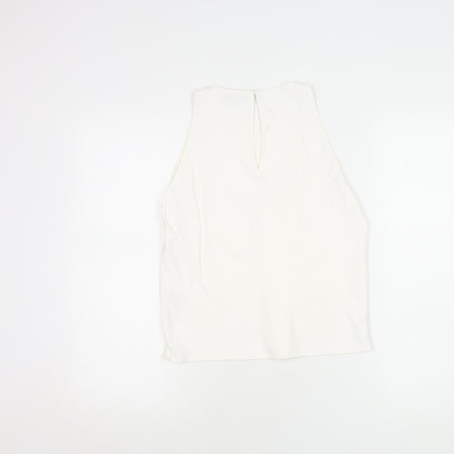 Massimo Dutti Women's White Sleeveless Blouse XS