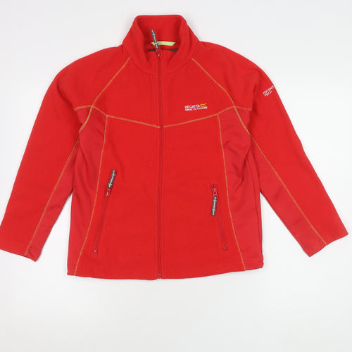 Regatta Girls Red Fleece Mid Jacket 11-12 Yrs