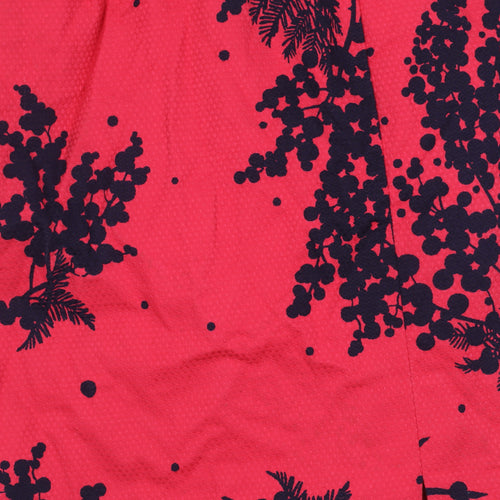Boden Women's Red Sheath Dress, Size 12, V-Neck, Floral