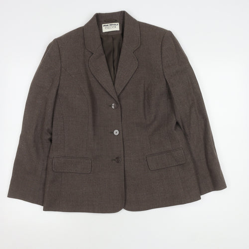 Eastex Women's Brown Wool Blend Suit Jacket Size 12