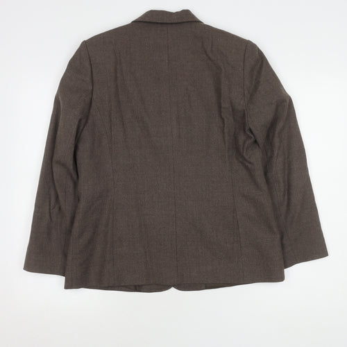 Eastex Women's Brown Wool Blend Suit Jacket Size 12