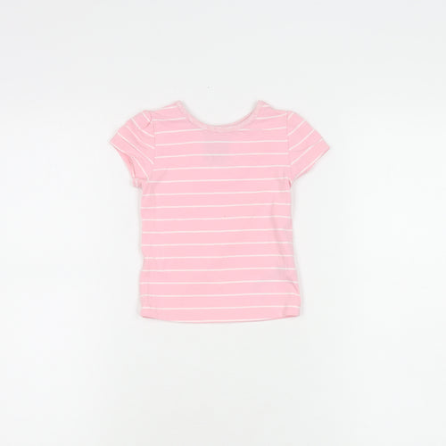 Mantaray Girls Pink Striped T-Shirt 12-18 Months
