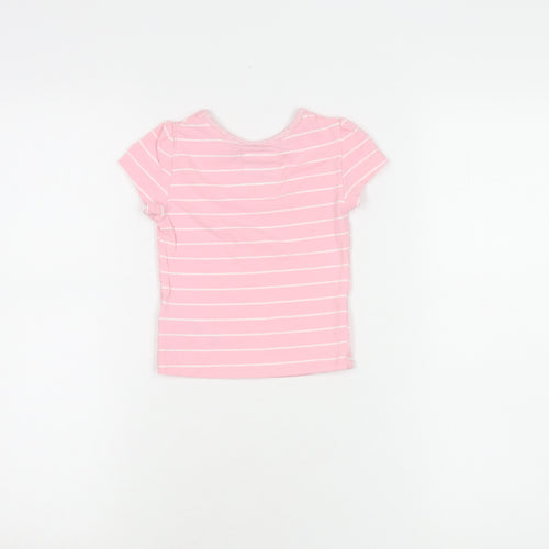 Mantaray Girls Pink Striped T-Shirt 12-18 Months