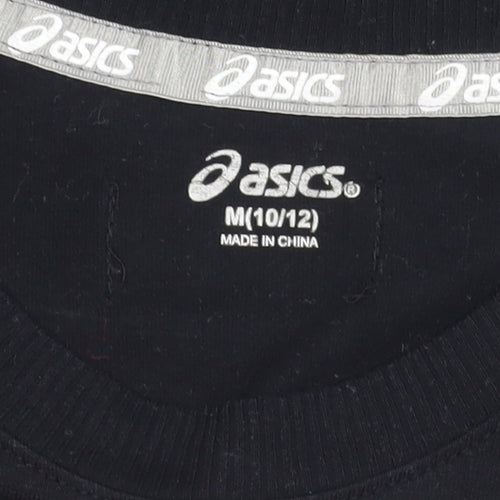 Asics Boys Black Long Sleeve Graphic T-Shirt M