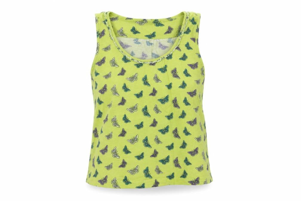 Laura Ashley Women's Green Butterfly Tank Top Size 10