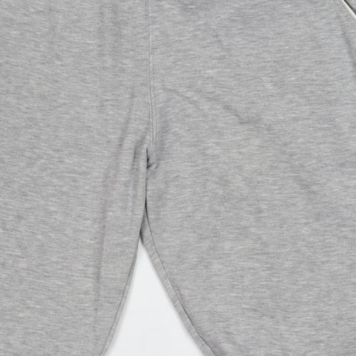 Champion Men's Grey Track Pants, L, Elastic Waist, Jersey