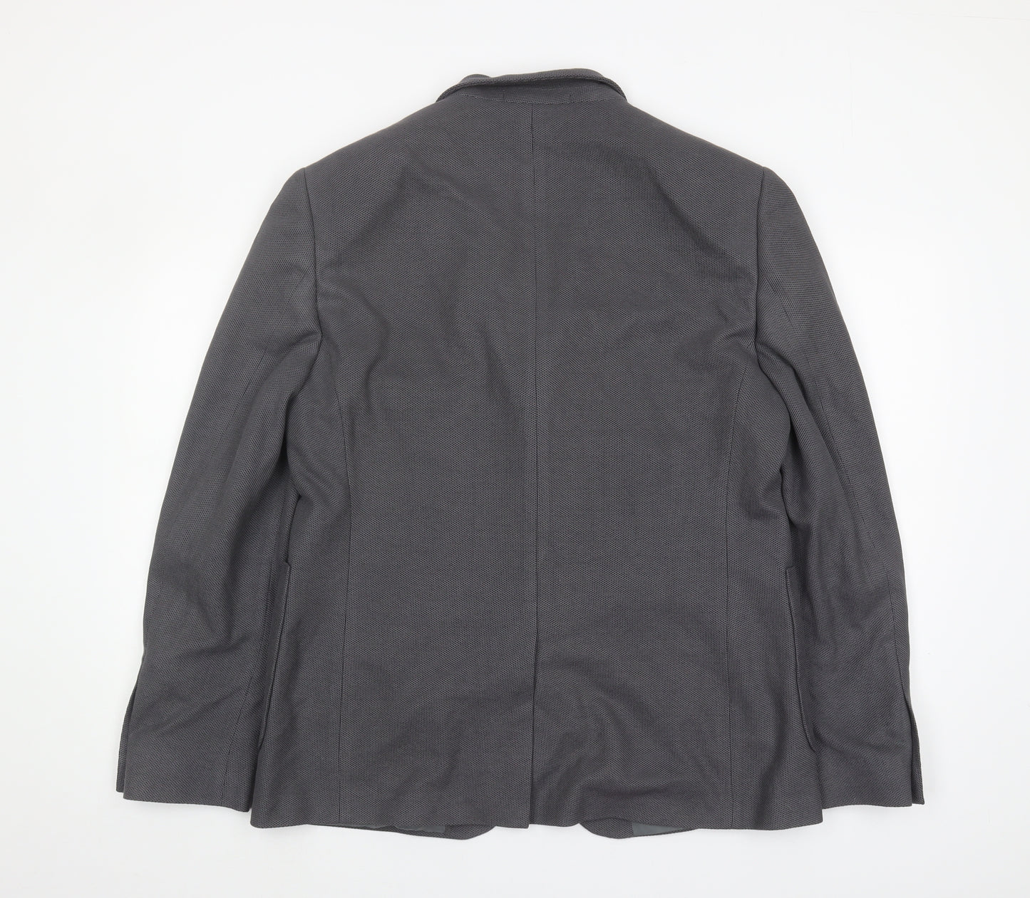 Burton Men's Grey Slim Fit Blazer, Size 44R, Formal