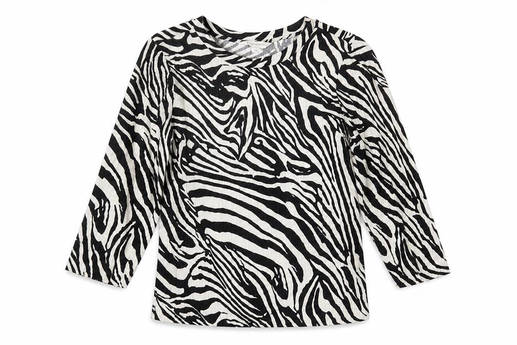 Front view of Marks & Spencer Women’s Multicoloured Animal Print Top, size UK 8