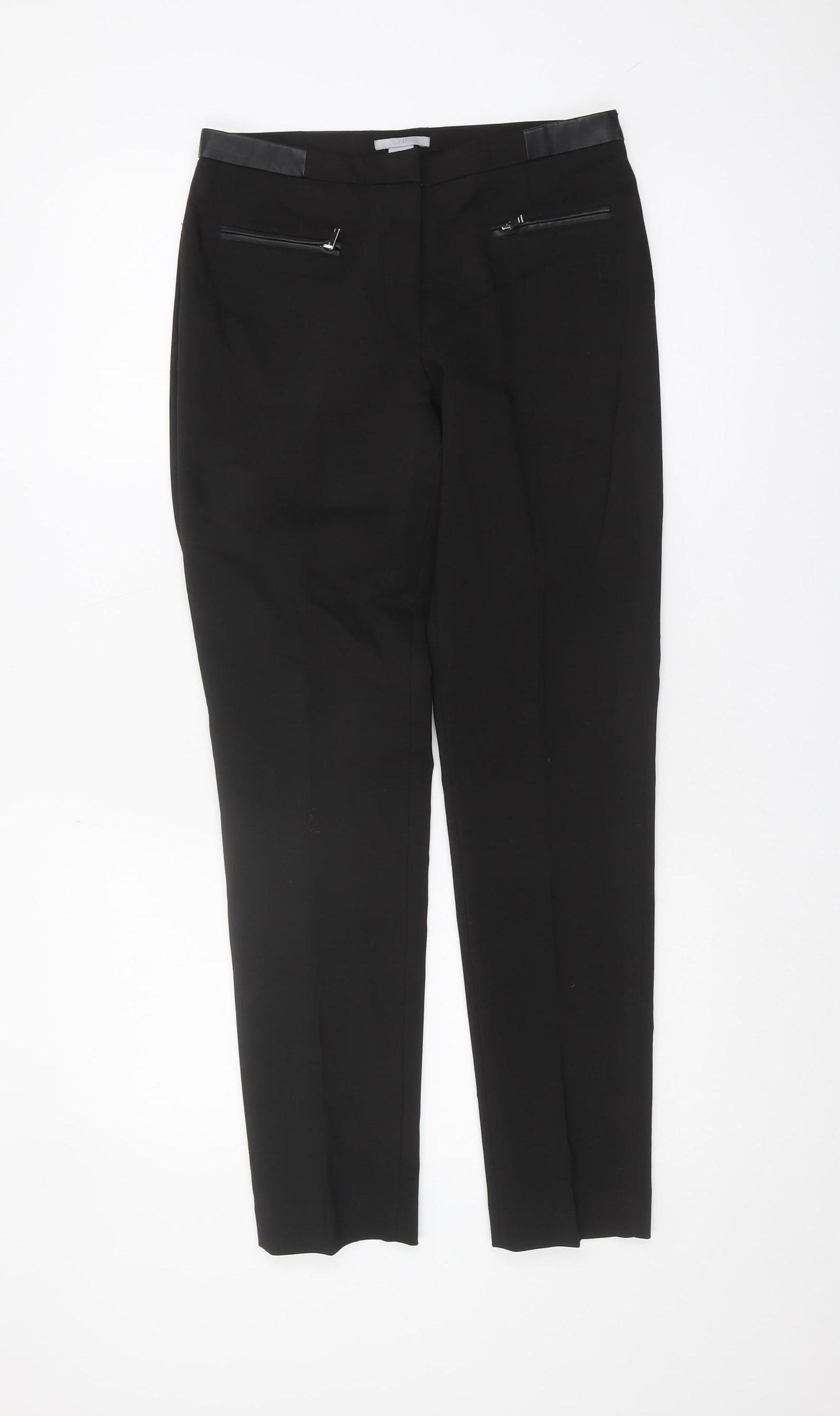 H&M Women's Black Size 8 Flat Front Trousers