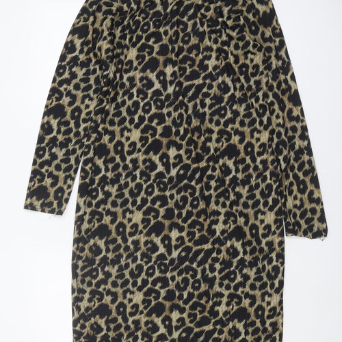 New Look Women’s Leopard Print Shift Dress Size 12