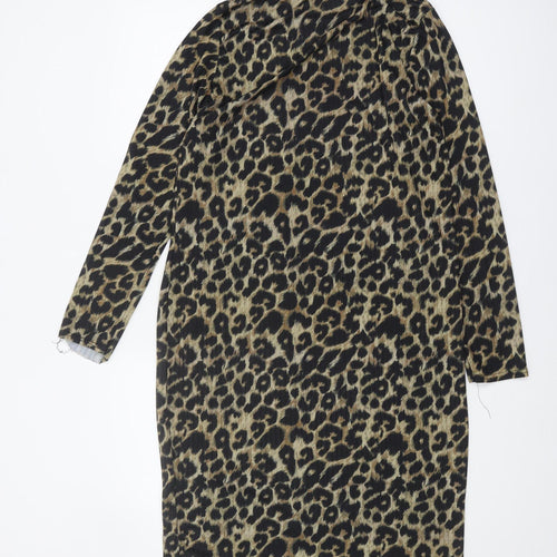 New Look Women’s Leopard Print Shift Dress Size 12
