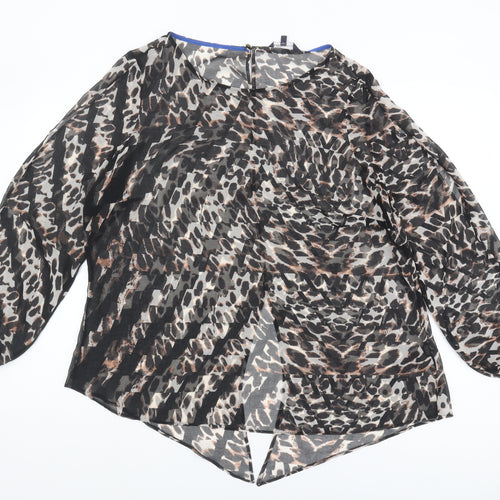 Marks and Spencer Women's Animal Print Blouse Size 18