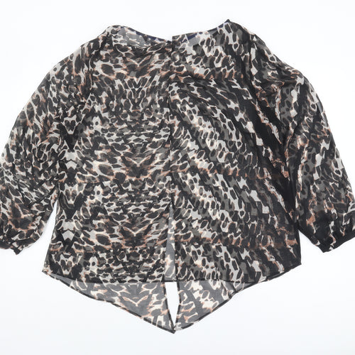 Marks and Spencer Women's Animal Print Blouse Size 18