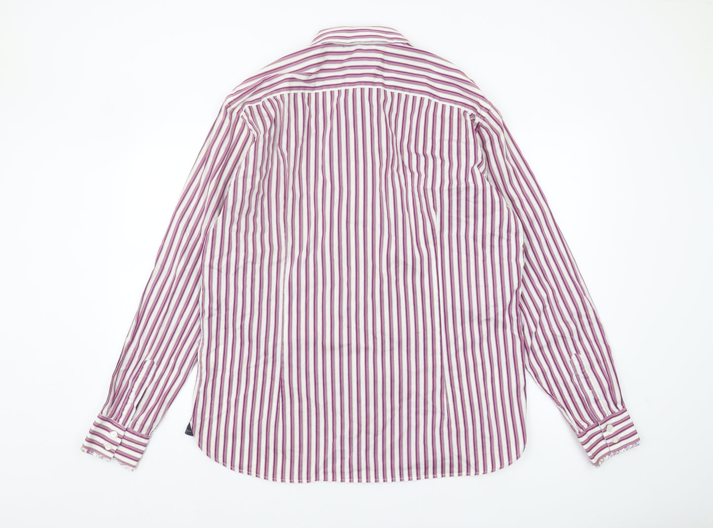 Ted Baker Men's Multicoloured Striped Button-Up Shirt
