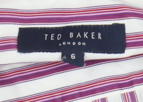 Ted Baker Men's Multicoloured Striped Button-Up Shirt