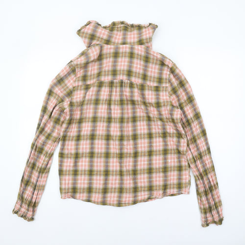 Next Women's Multicoloured Plaid Button-Up Shirt