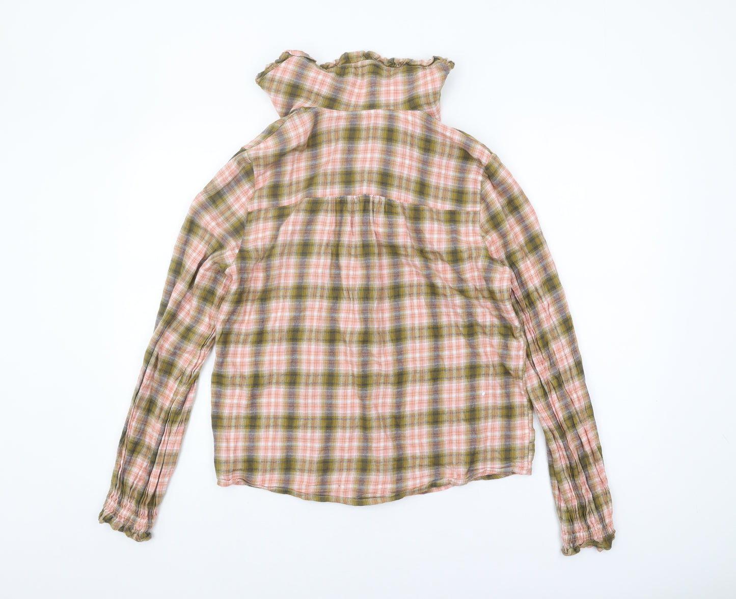 Next Women's Multicoloured Plaid Button-Up Shirt