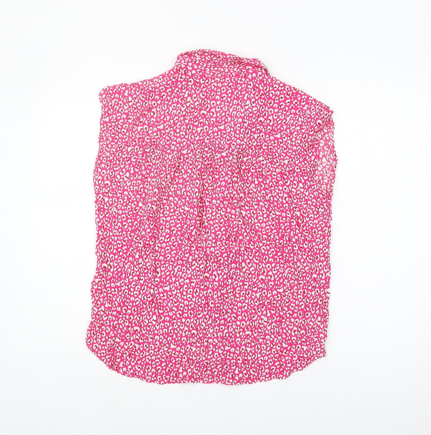 hush Pink Animal Print Blouse, Women's Size 8, Sleeveless
